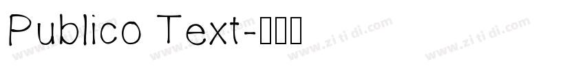 Publico Text字体转换